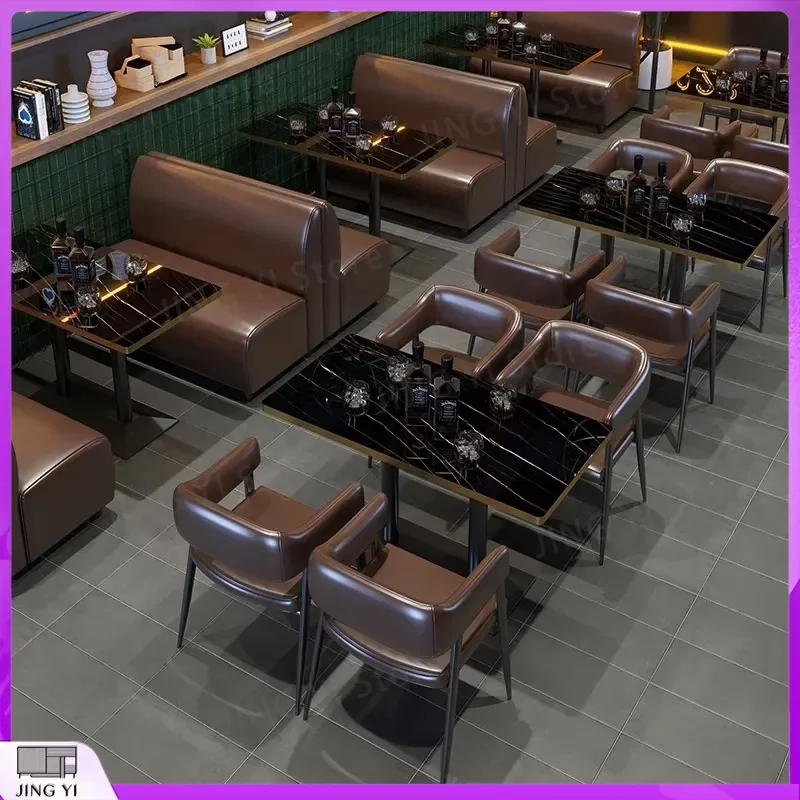 Clear Acrylic Bar Table and Chairs Set for Cafe Restaurant Bistro Milk Tea Shop Outdoor BBQ Dining Room Card Seat Sofa Modern