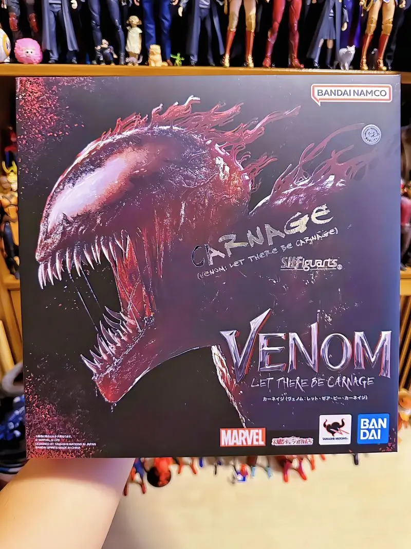 

In Stock Bandai S.h.figuarts Shf Dragon Venom 2：let Therebe Carnage Model Kit Anime Action Fighter Finished Model Gifts Toys