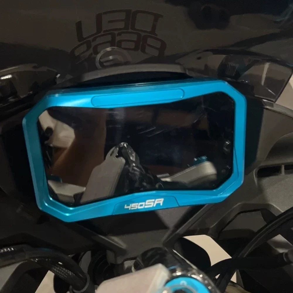 For CFMOTO CF MOTO 450SR 450 SR 2022 2023 2024 2025Motorcycle CNC Meter Frame Cover Screen Glare Shield Instrument Display Guard