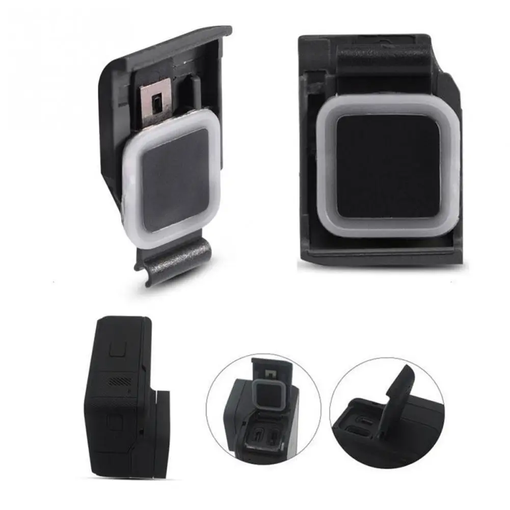 Replacement Side Door Cover For Gopro HERO 5/6/7 Dust-proof And Waterproof USB Port Cover Repair Part Camera Accessories Black