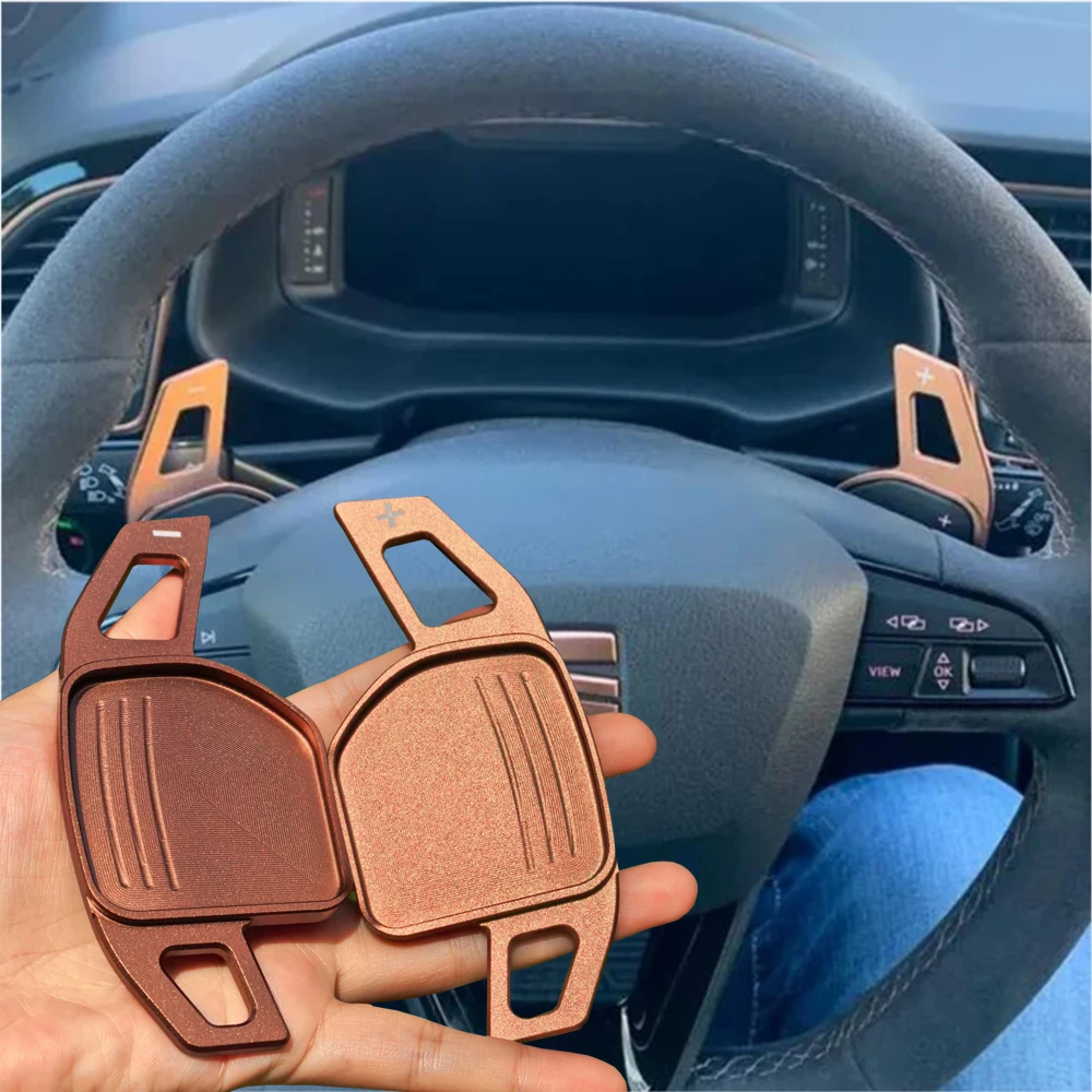 2025年新型車用ステアリングホイールDSGシフトパドルエクステンションステッカー シート アルハンブラ アテカ レオン 5F FR タラコ イビサ 6P クプラ ST用