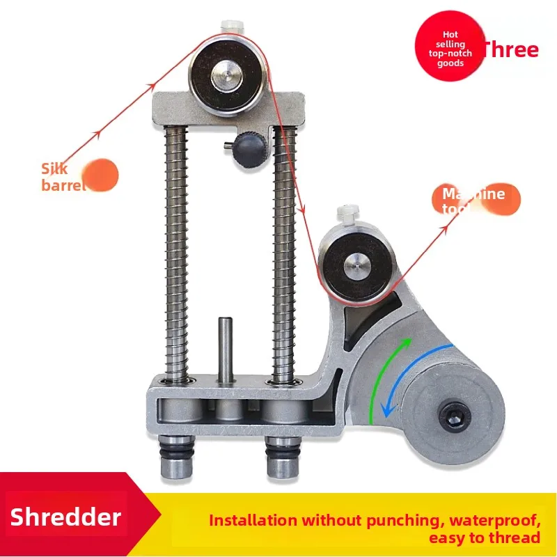 Large stroke automatic double guide wheel easy threading stamping and cutting hardware molybdenum wire tensioner