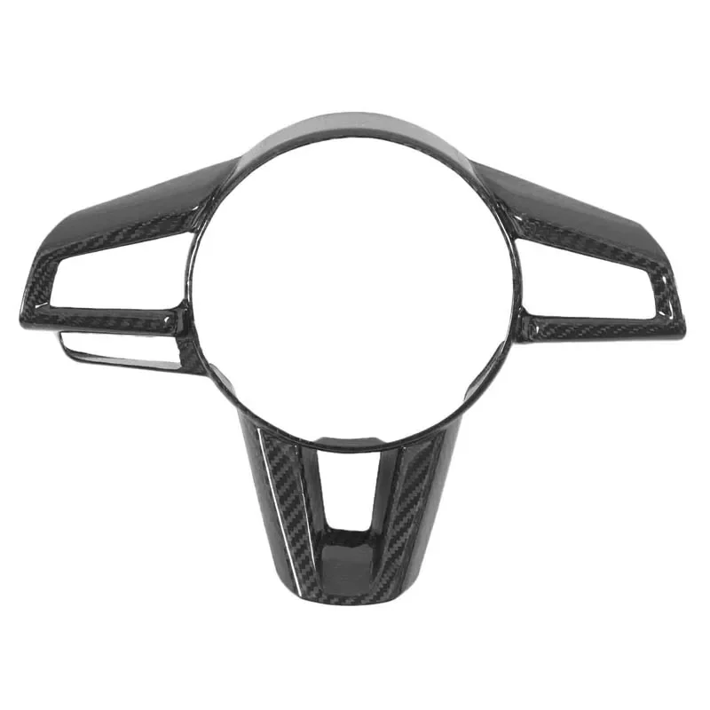 

For Mazda MX-5 2016+ steering wheel key frame, car multi-function steering wheel decorative frame, real carbon fiber 1pcs