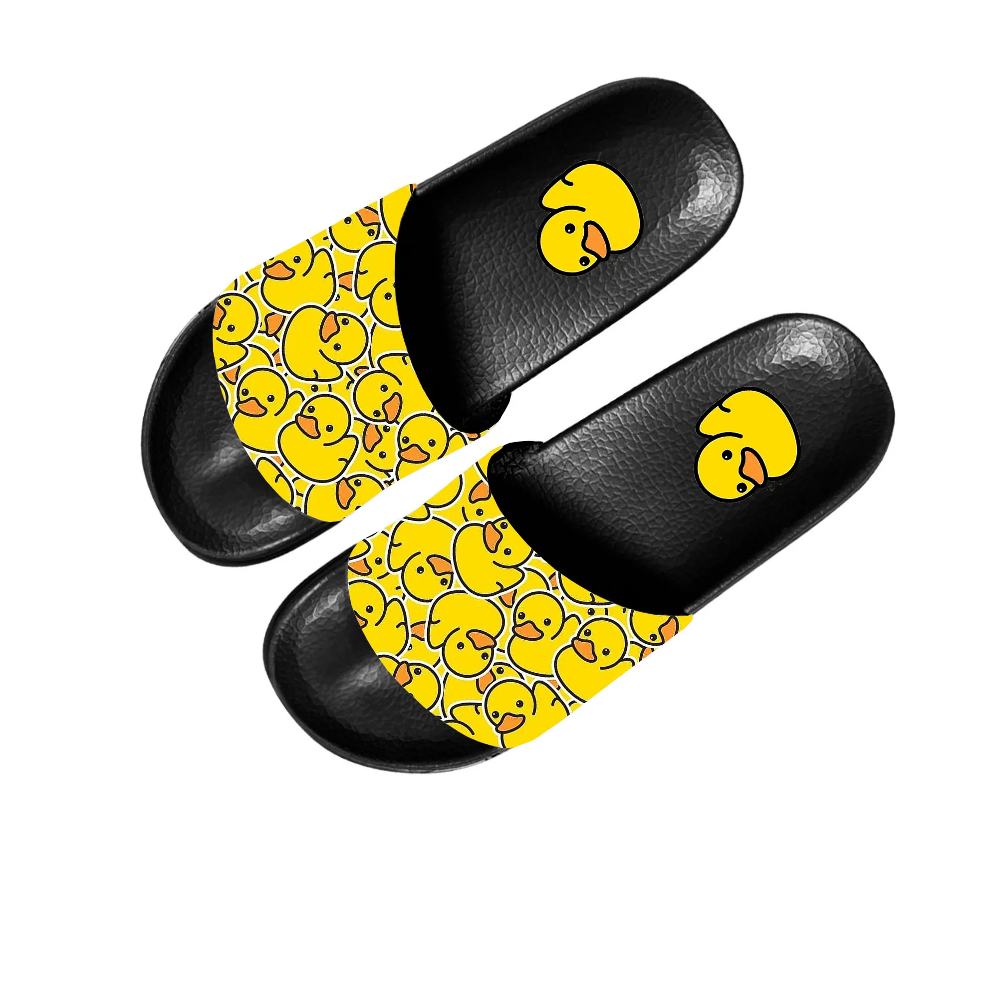 

Yellow Duck Slippers Home Custom Water Shoes Men Women Teenagers Children Bathroom Beach Pool Sandals That Can Be Worn Outside