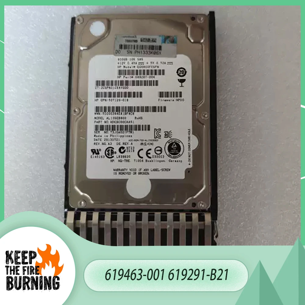 619463-001 619291-B21 900G 10K SAS 2.5'' Server Hard Disk For HP