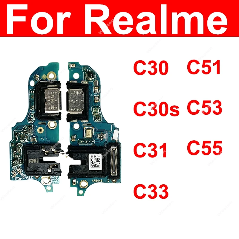 

Для Realme C30 C30S C31 C33 C51 C53 C55 USB Зарядное устройство Док-Плата USB стандарта USB гибкий шлейф соединитель