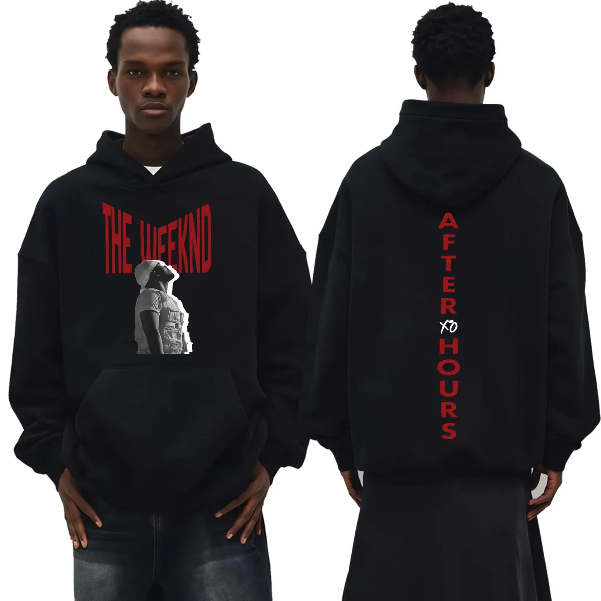 The Weeknd After Hours Til Dawn XO Hoodies Men's Clothing Fashion Hip Hop Punk Sweatshirt Long Sleeve Oversized Pullovers Hooded