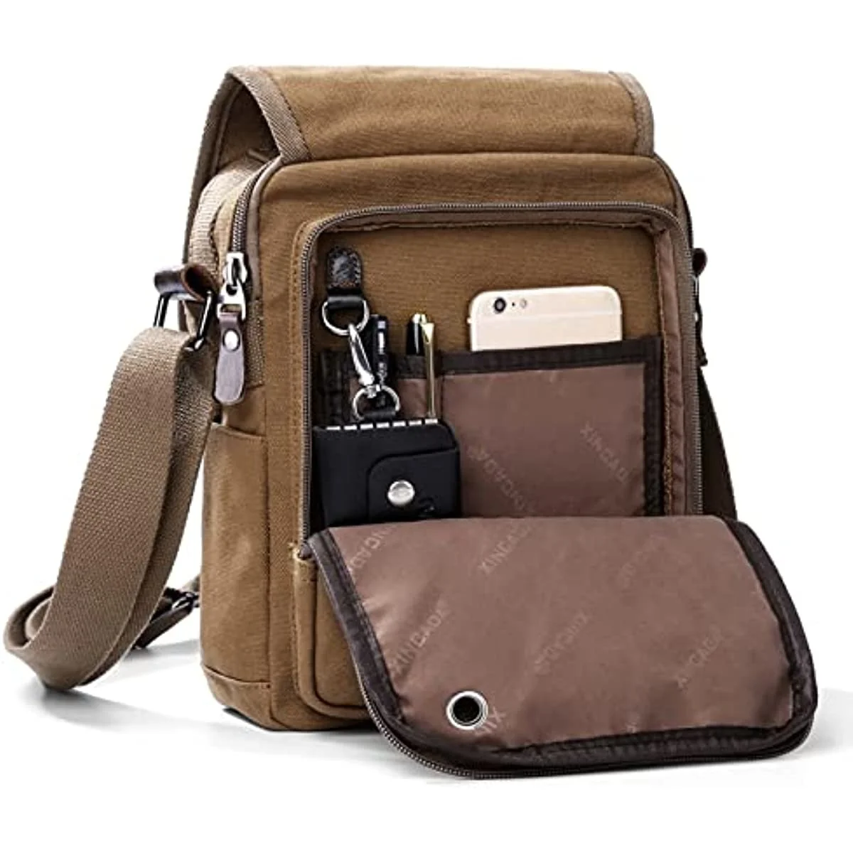 Imagem -02 - Bolsa de Ombro Masculina Bolsa Crossbody para Trabalho e Negócios Bolsa Mensageiro de Viagem