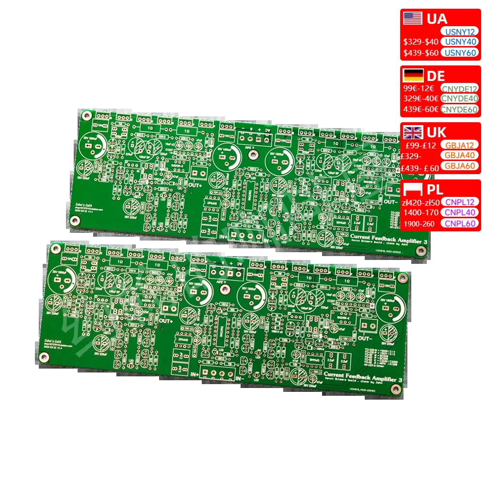 Nvarcher CFA3 HiFi Fully Balanced Current Feedback Headphone Amplifier PCB Board Associated with KSA5