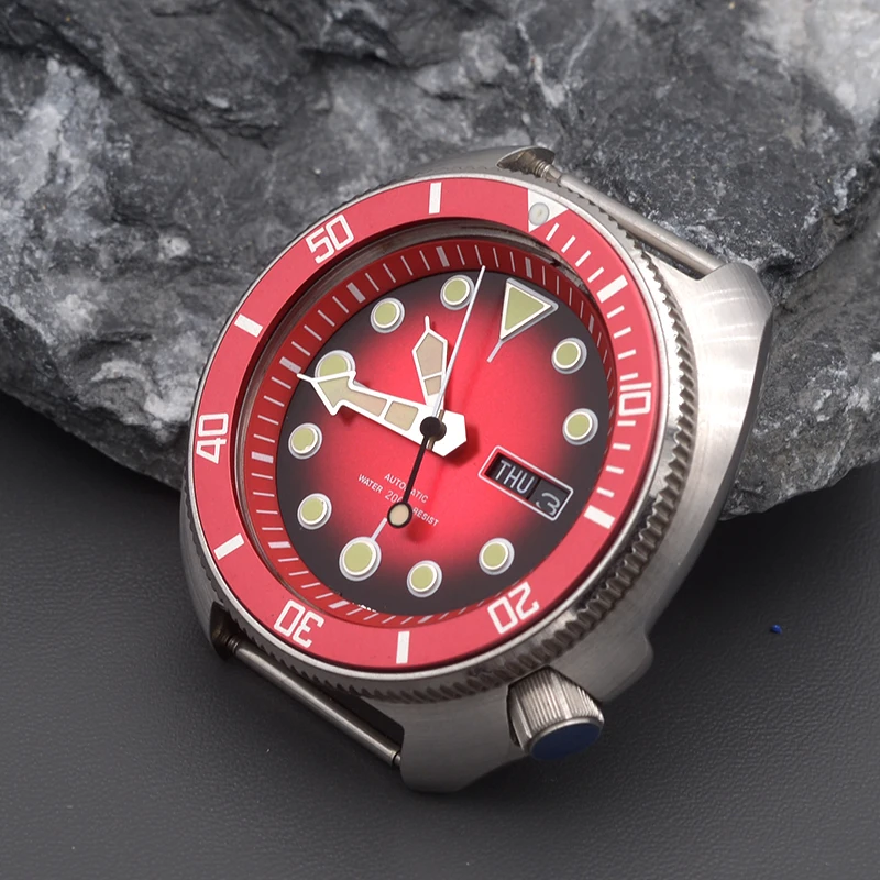 Mod SKX 6105 6309 Style Automatic Dive Watch NH35 NH36 Movement Sea Turtle Abalone Style Automatic Mechanical Watch Head