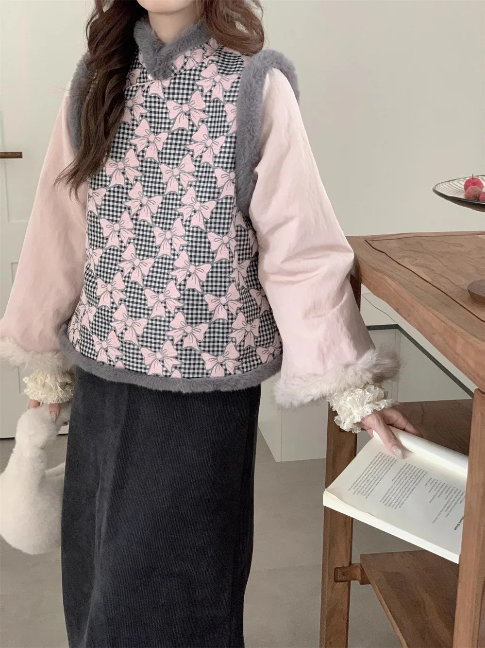 

Eden Original Girl, китайский Sle Long Sve, круглый Ne, на хлопковой подкладке, милый джин на каждый день, новинка 2025 г.