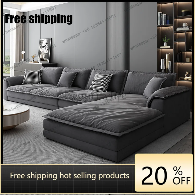 PJ  Dark High Back Living Room Sofas Puff Modern Modular Bubble Living Room Sofas