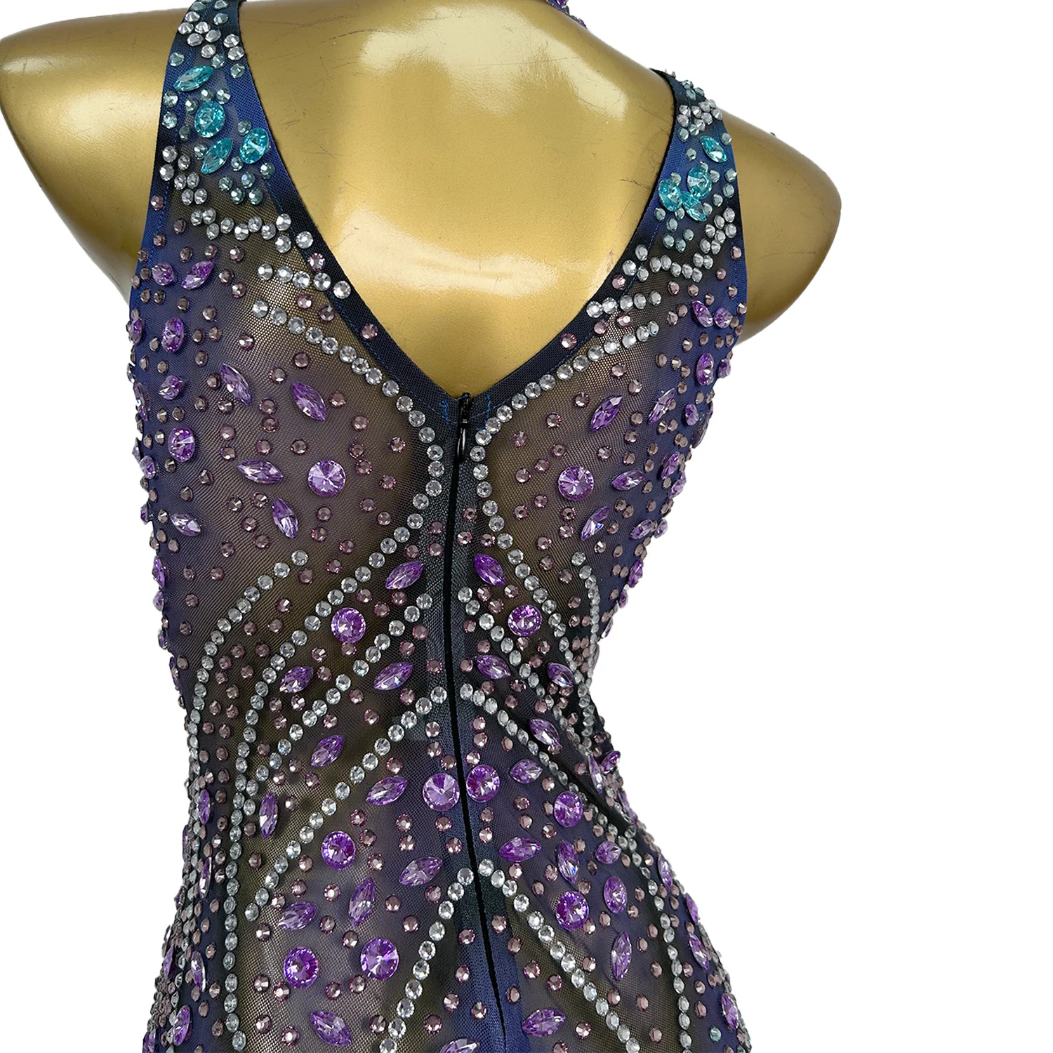 أزياء بلا أكمام شبكة الترتر كوكتيل فستان ماكسي السيدات ليلة نادي حزب Bodycon اللباس ملابس نسائية عشاء حفلة موسيقية مأدبة اللباس