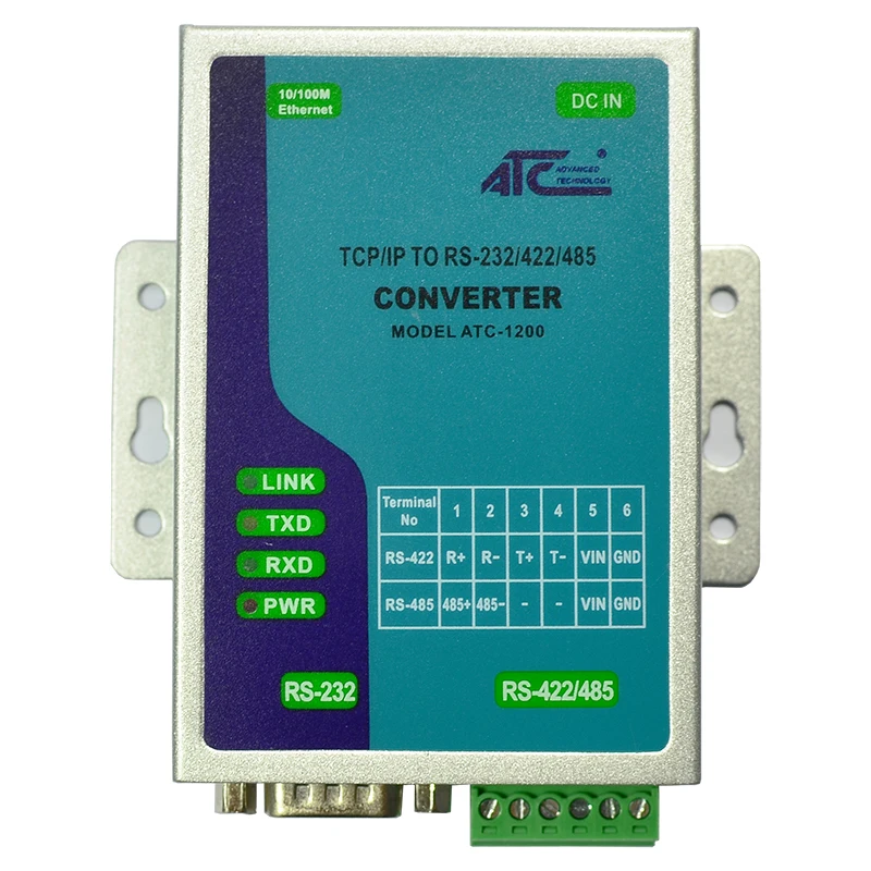 High performance and low cost TCP/IP To RS-232/422/485 Converter ATC-1200