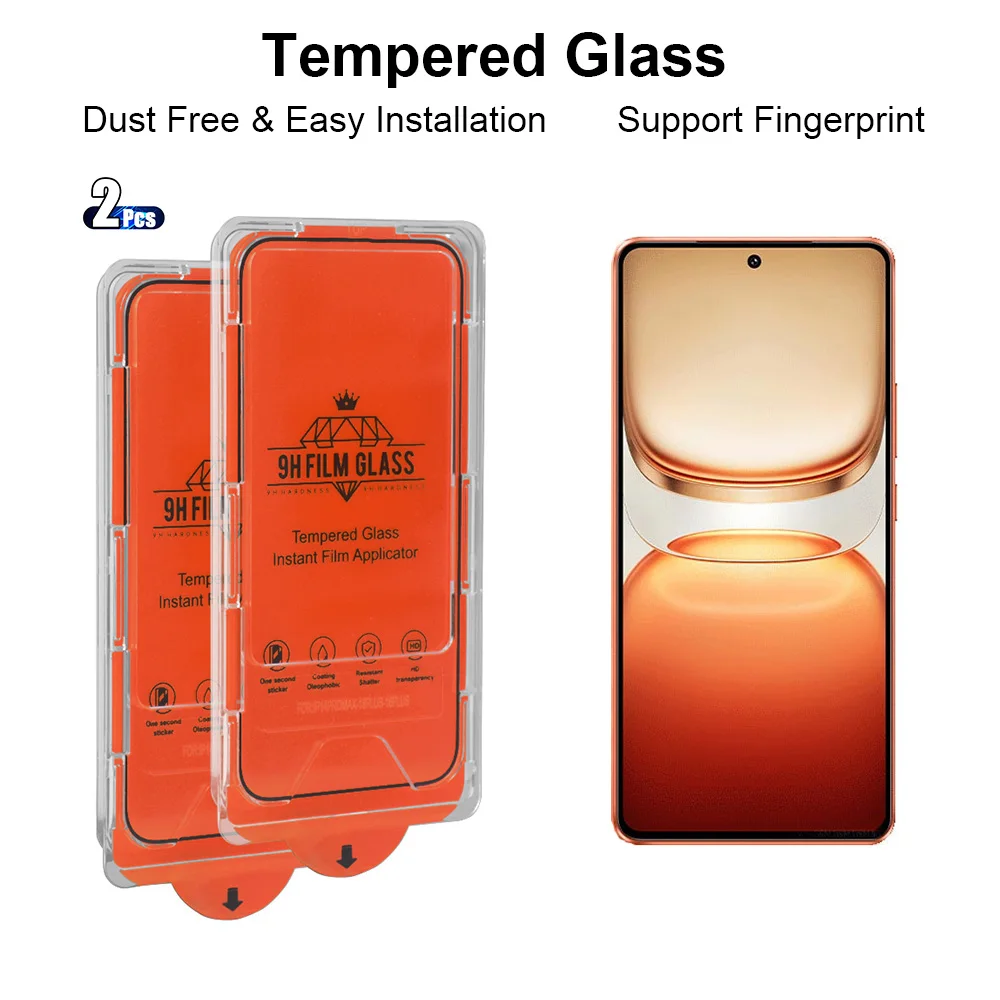 2Pcs Hd Tempered Gl…