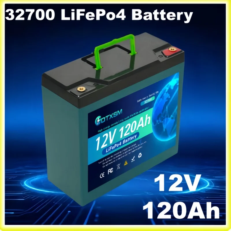 

LiFePO4 120AH 32700 12V battery has 100msrv rechargeable Ferrous lithium phosphate solar off-grid battery.