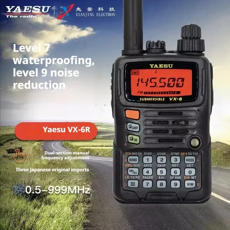 YAESU VX-6R Waterproof Walkie-Talkie for Outdoor Off-Road Camping And Travel Genuine Product Handheld Radios