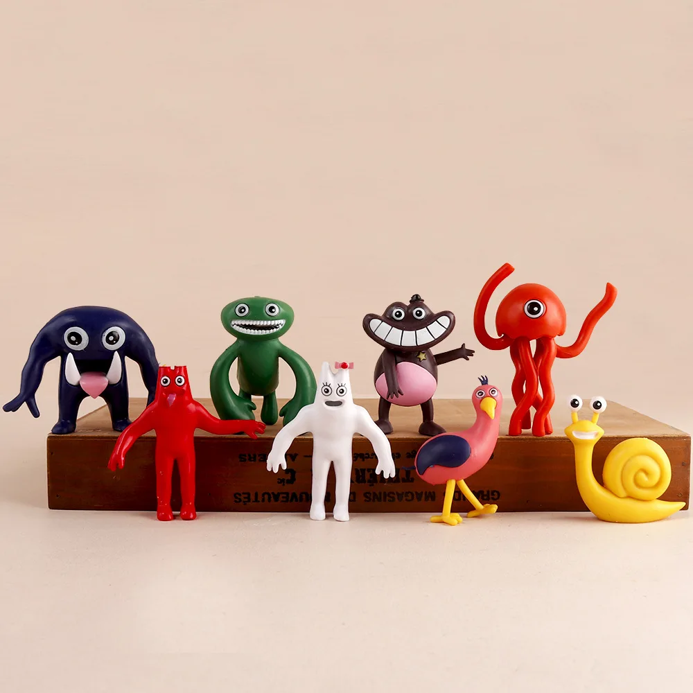 

Ban Ban Garden Action Figures Creative Cartoon Shaped Mini Collection Figures Model Rainbow Companion DIY Decorative Toys