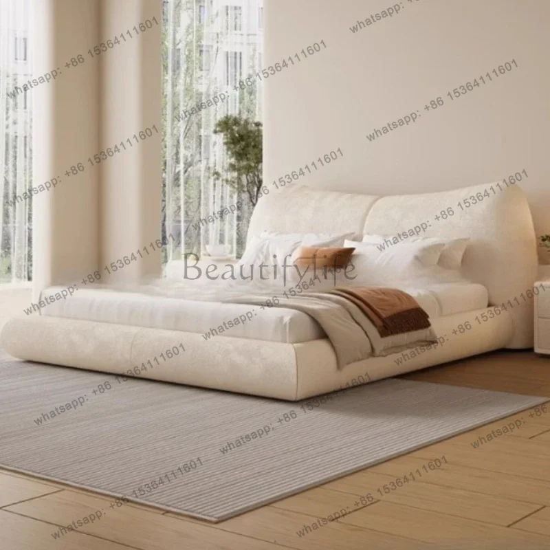 Tatami Bedroom Bed Princess Sleeping Safe Sofa Floor Tatami European Bed Double Modern Letto Matrimoniale