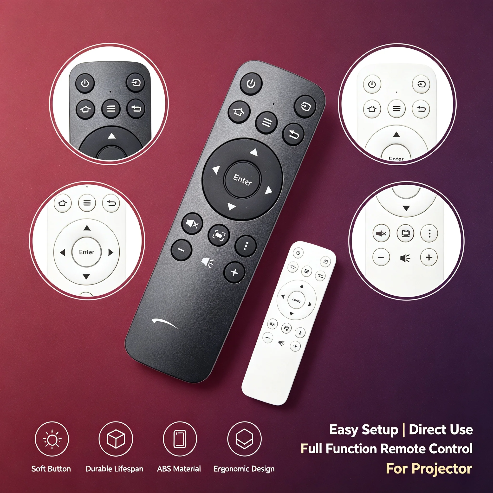 Remote Control For Optoma UHD52ALV UHD51ALV UHL55 UHD55 UHZ55 UHD66 UHZ50+ L1+ OMA-S UHZ2000 UHD385X Projector