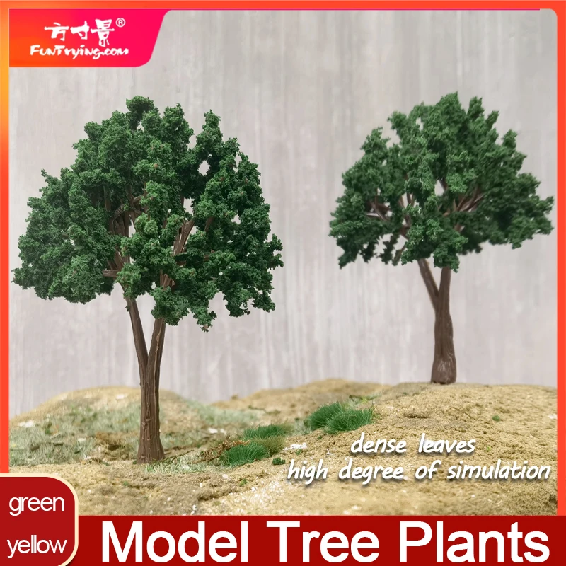 10cm 6PCS Model Tree Hot Selling Ho Scale Model Green Tree Field Military Sand Table Layout Material