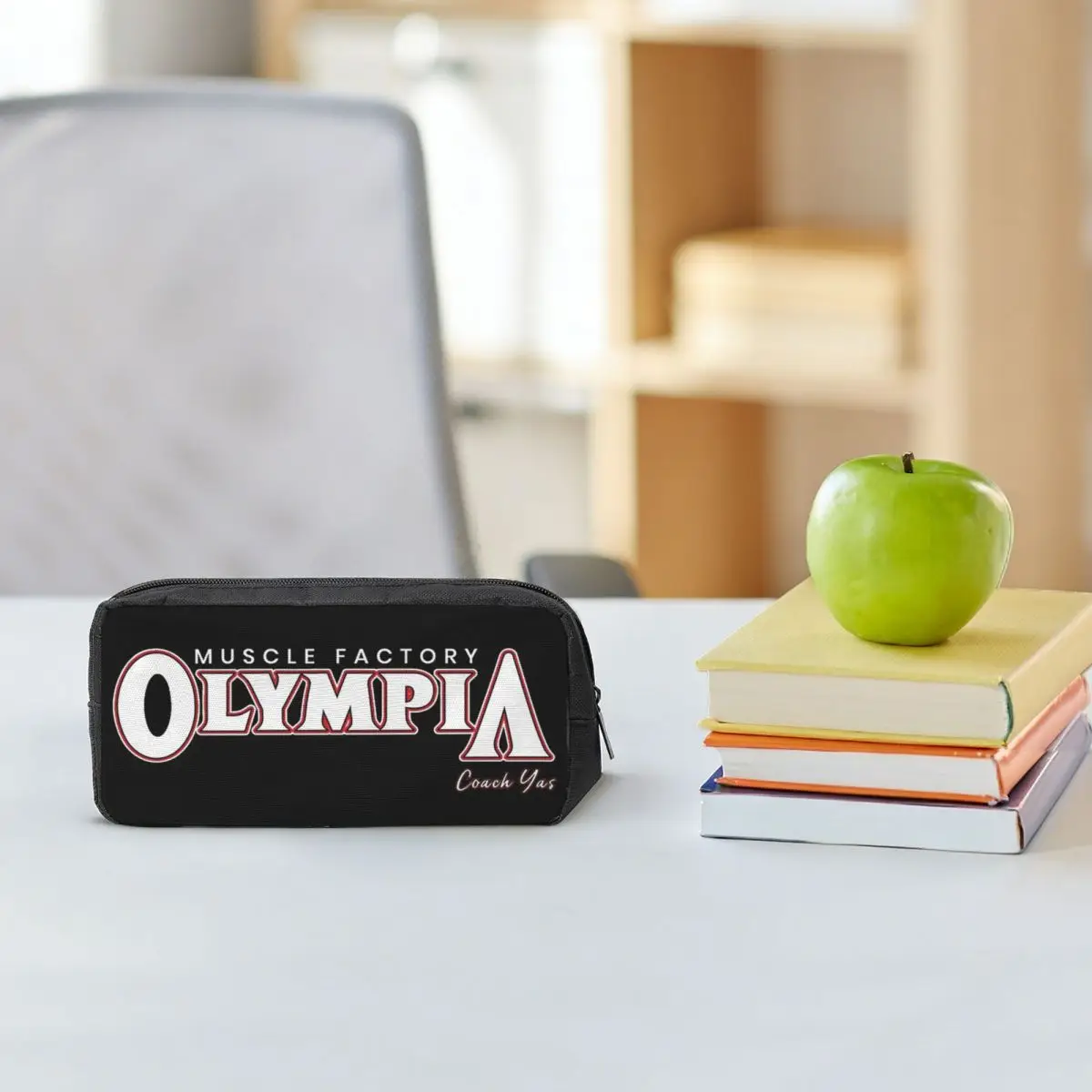 

Future Mr OLYMPIA Motivations Pencil Cases for Student School Pen Box Pencil Bag Large Storage Pencil Pouch Pen Holder