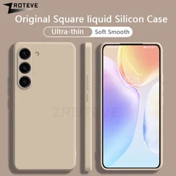 S25 Case ZROTEVE Silky Liquid Silicone Soft Cover For Samsung Galaxy S25 S24 S23 Ultra S21 FE S22 Plus S25+ S24+ Phone Cases