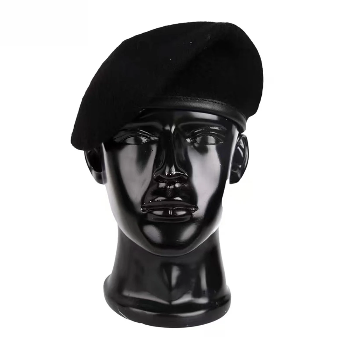 Men Woolen Solid Color British Painters Hats Side Buckle Flat Cap Spring and Autumn Hip Hop Berets