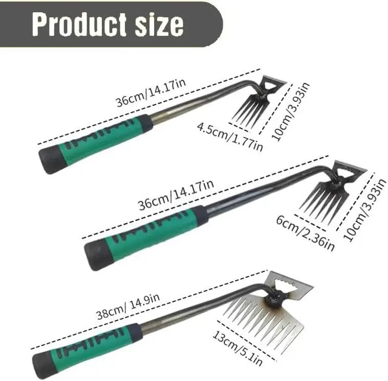 Weed Puller Tool, 2024 New 14 inch Long Handle Gardening Weed Puller Tool Portable Manganese Steel Hand Weeder Pulling Tool, Man