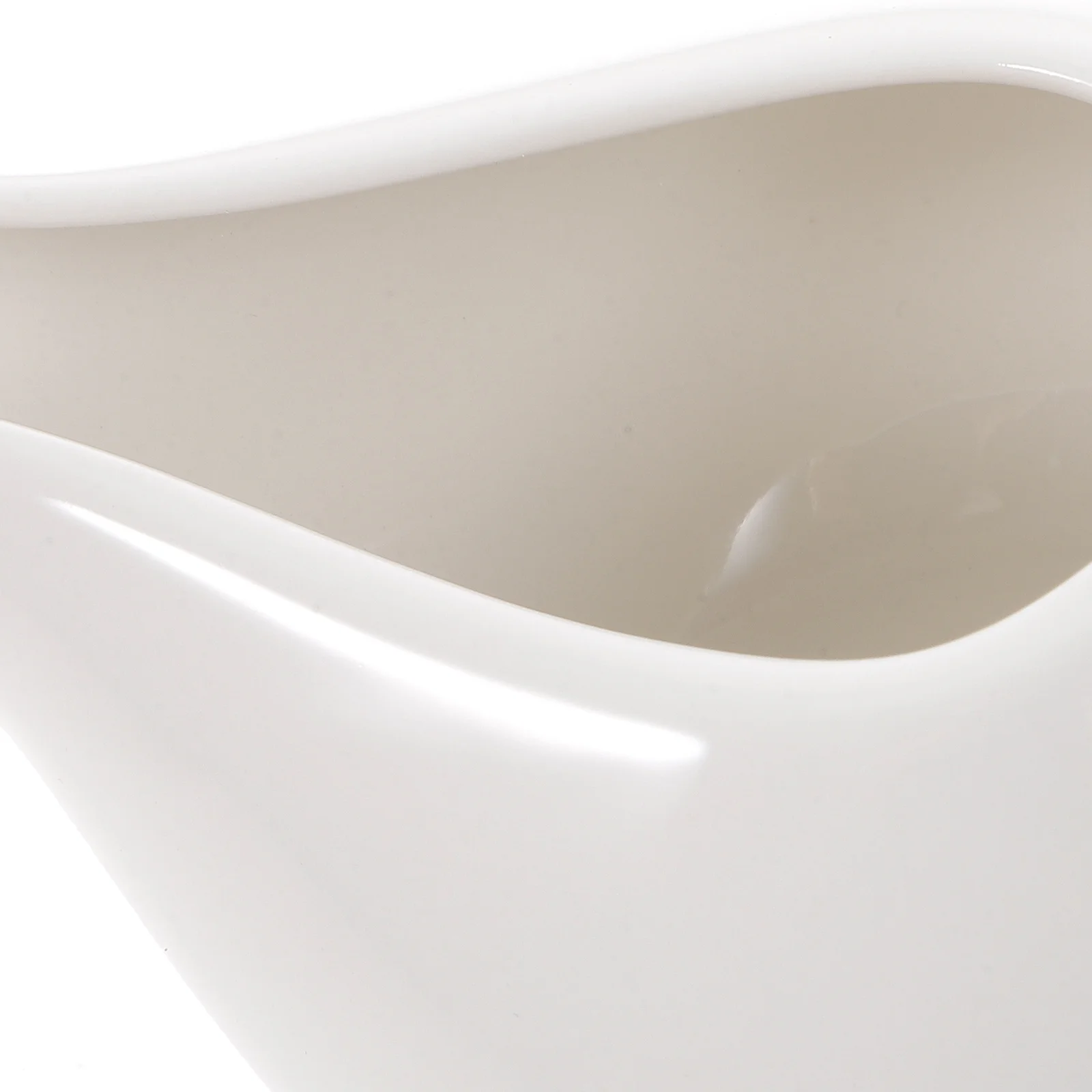 

2Pcs Porcelain Gravy Boats 240Ml Smooth Edge Milk Serving Spoon for Afternoon Tea Banquet Coffee Shop Decor Ceramic Gravy Boats