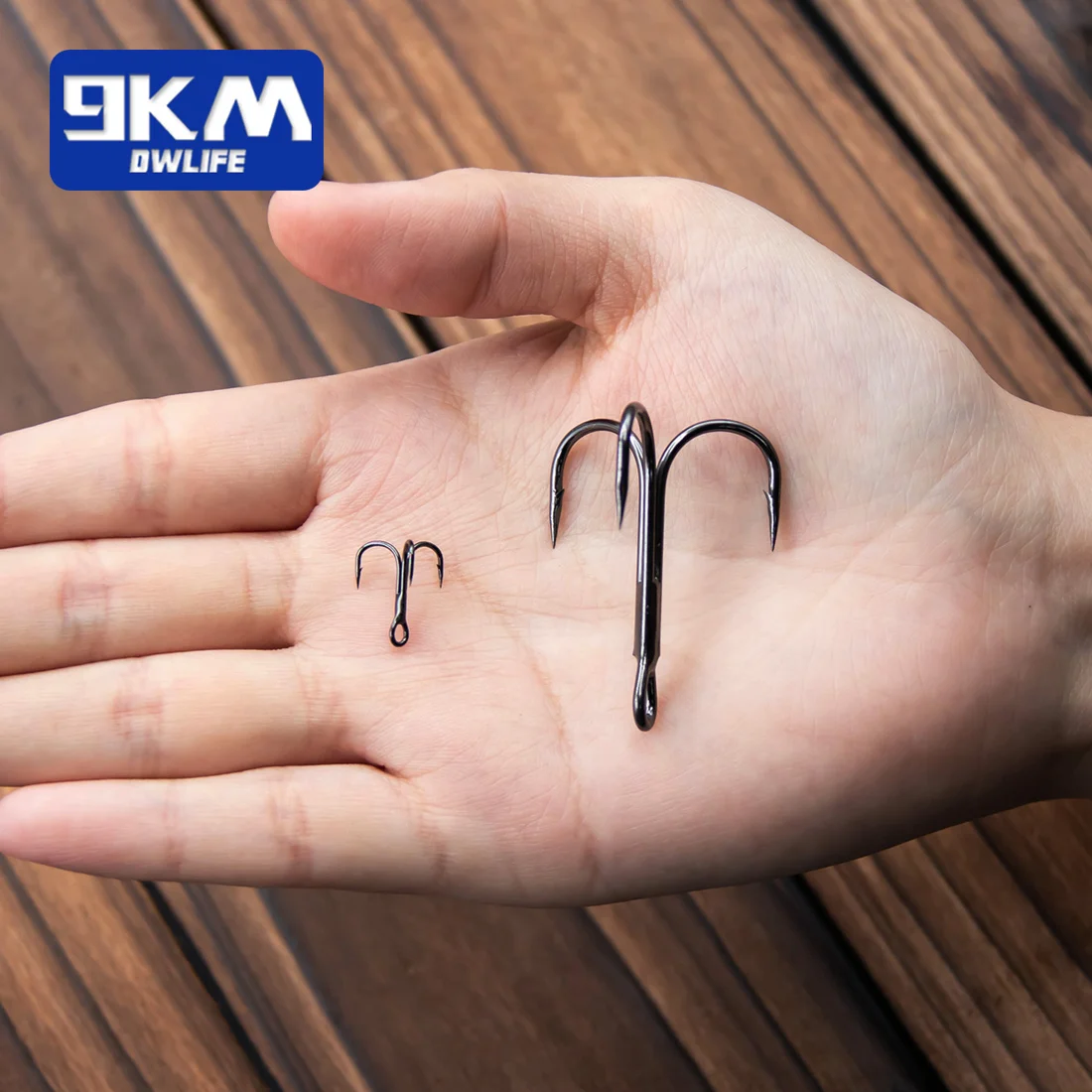 9 كجم الأسود خطاف ثلاثي عدة 50-150 قطعة الصيد هوك الأسود النيكل الصلب إغراء استبدال هوك لسمك السلمون المرقط باس سمك السلور المياه العذبة المياه المالحة #5