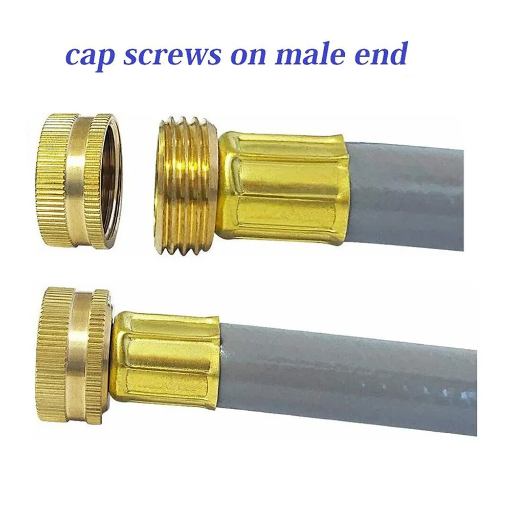 

Garden Watering Hose Connectors 4pcs Brass End Cap 8pcs Replacement Rubber Washers.Brass Adapters Watering Equipment Accessories