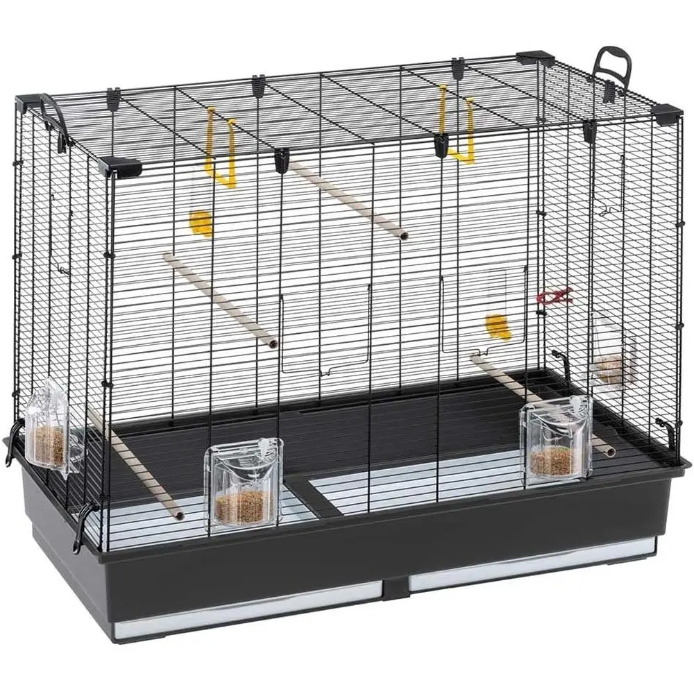 

Large Cage or Canaries, ParaCage Exotic Bird Cage Piano 6, with Revolving eeders and Accories, 87 x 46.5 xh 70 cm