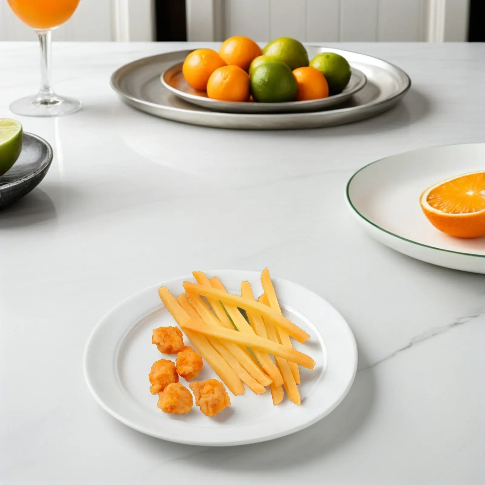 

Набор из 15 реалистичных имитаций картофеля фри и куриных наггетсов для декора кухни, ресторана, фуршета