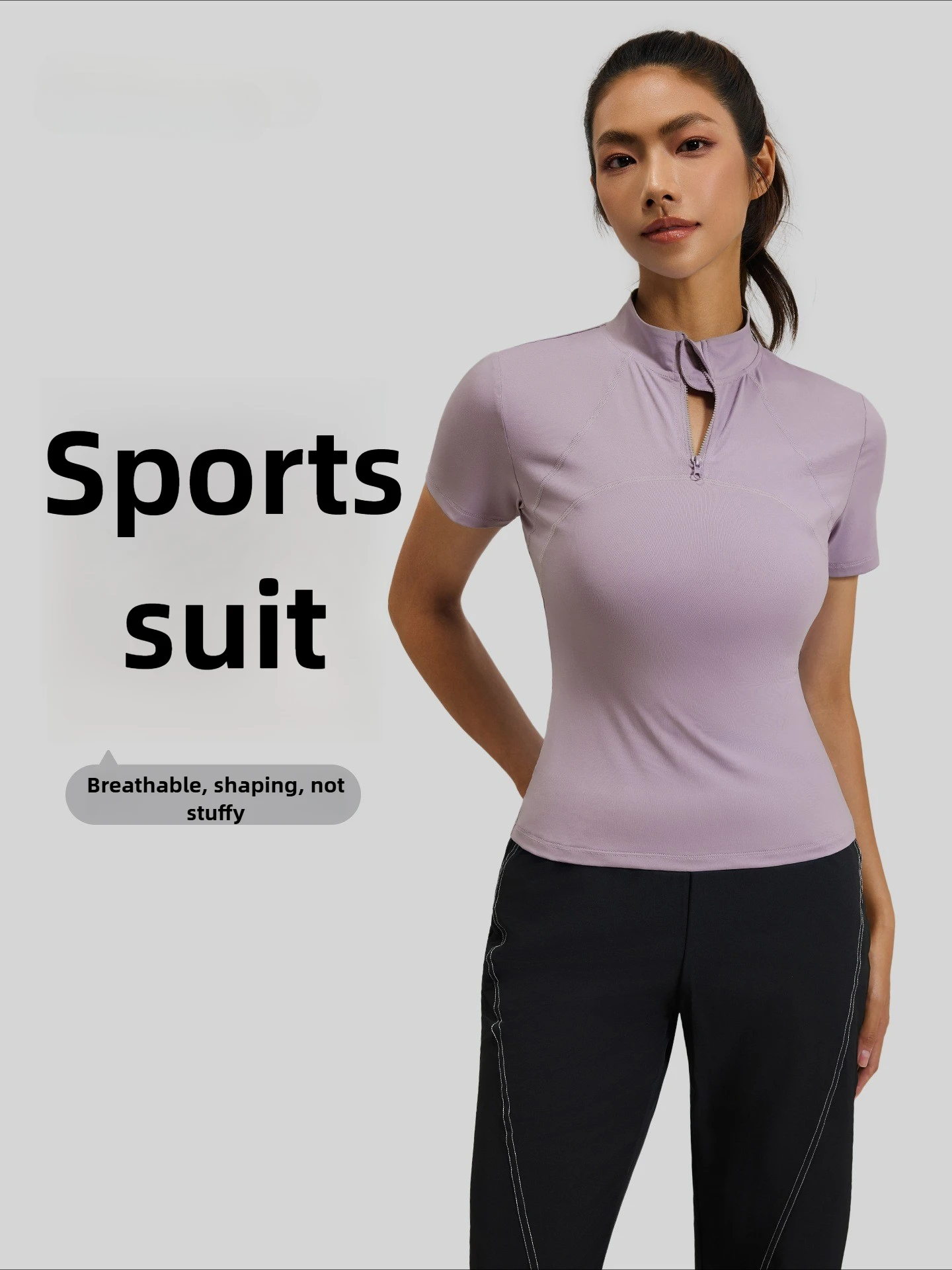 

Outdoor Running Casual Suit New Spring and Autumn Morning Running Fitness Suit Breathable Shaping Sports Suit Women