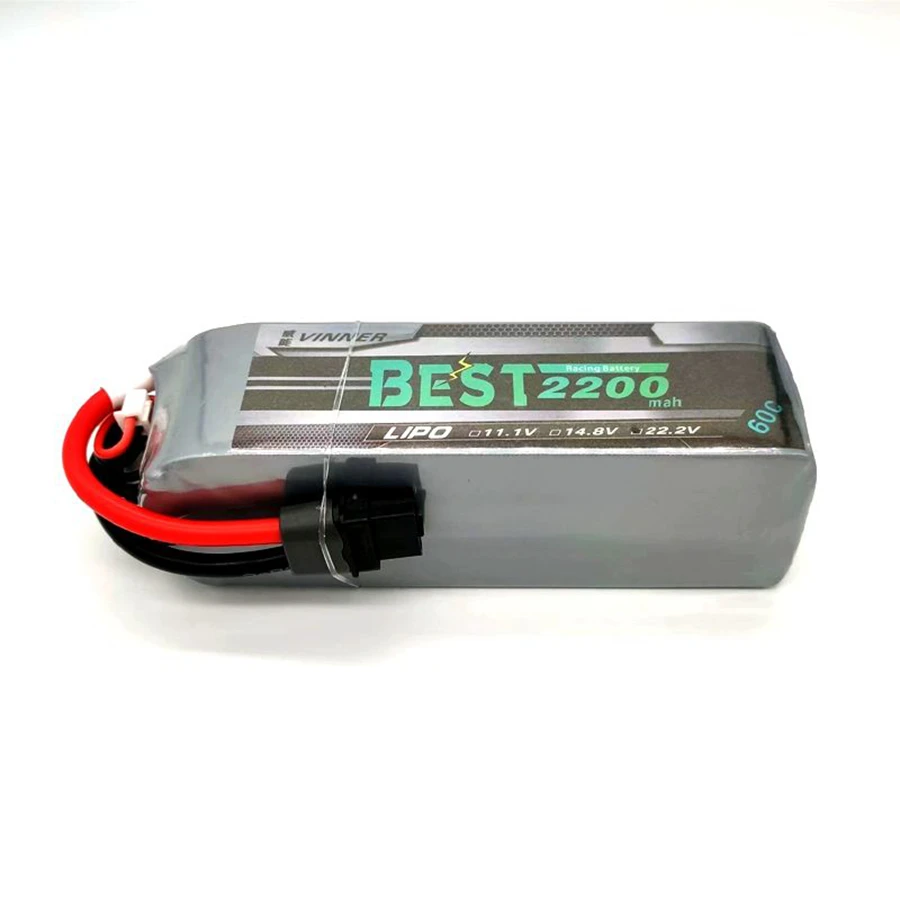 3S 4S 6S 2200mAh 60C Aircraft Model Fixed Wing Rechargeable Lithium Battery Pack