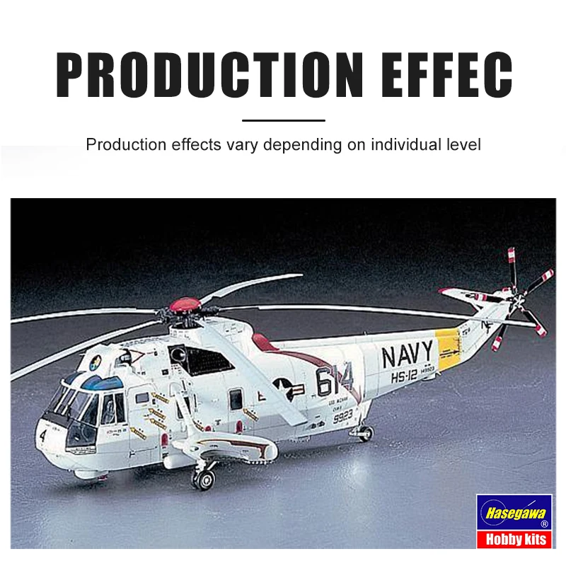 Hasegawa Assembled Aircraft Model Kit 07201 SH-3H Sea King Helicopter 1/48