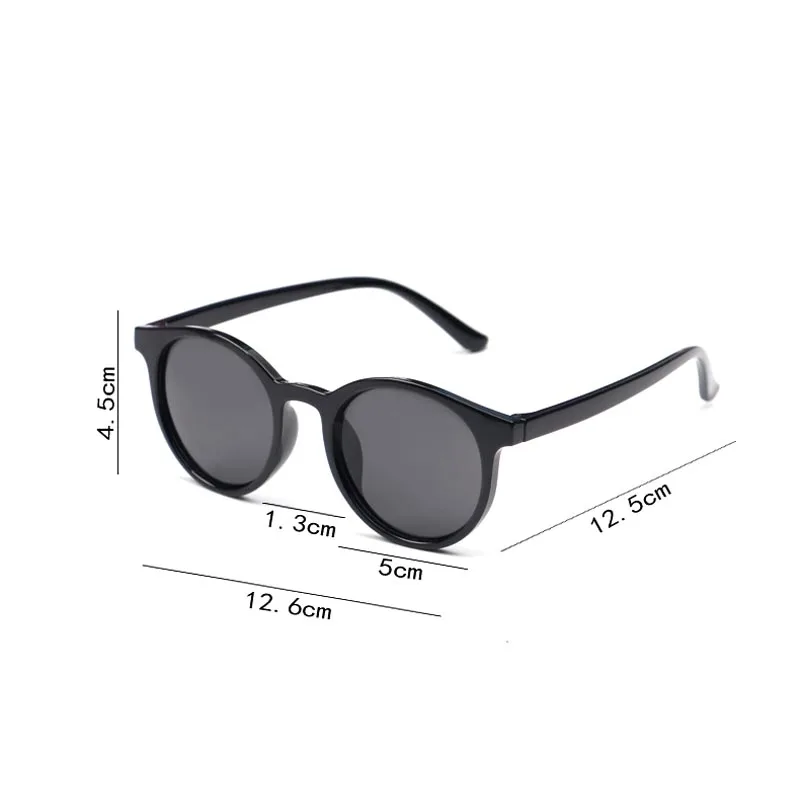 Korean Style Children Sunglasses Trendy Round Frame Kids Sun Glasses Tinted Lens Fashion Personality UV400 Small Sun Shades