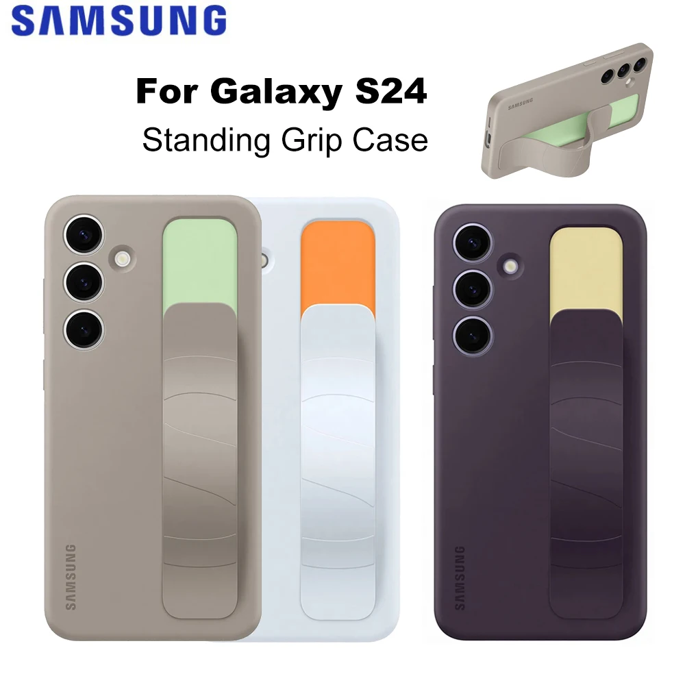 

Оригинальный чехол для смартфона Samsung с подставкой для Galaxy S24, противоударный чехол для телефона с подставкой EF-GS921