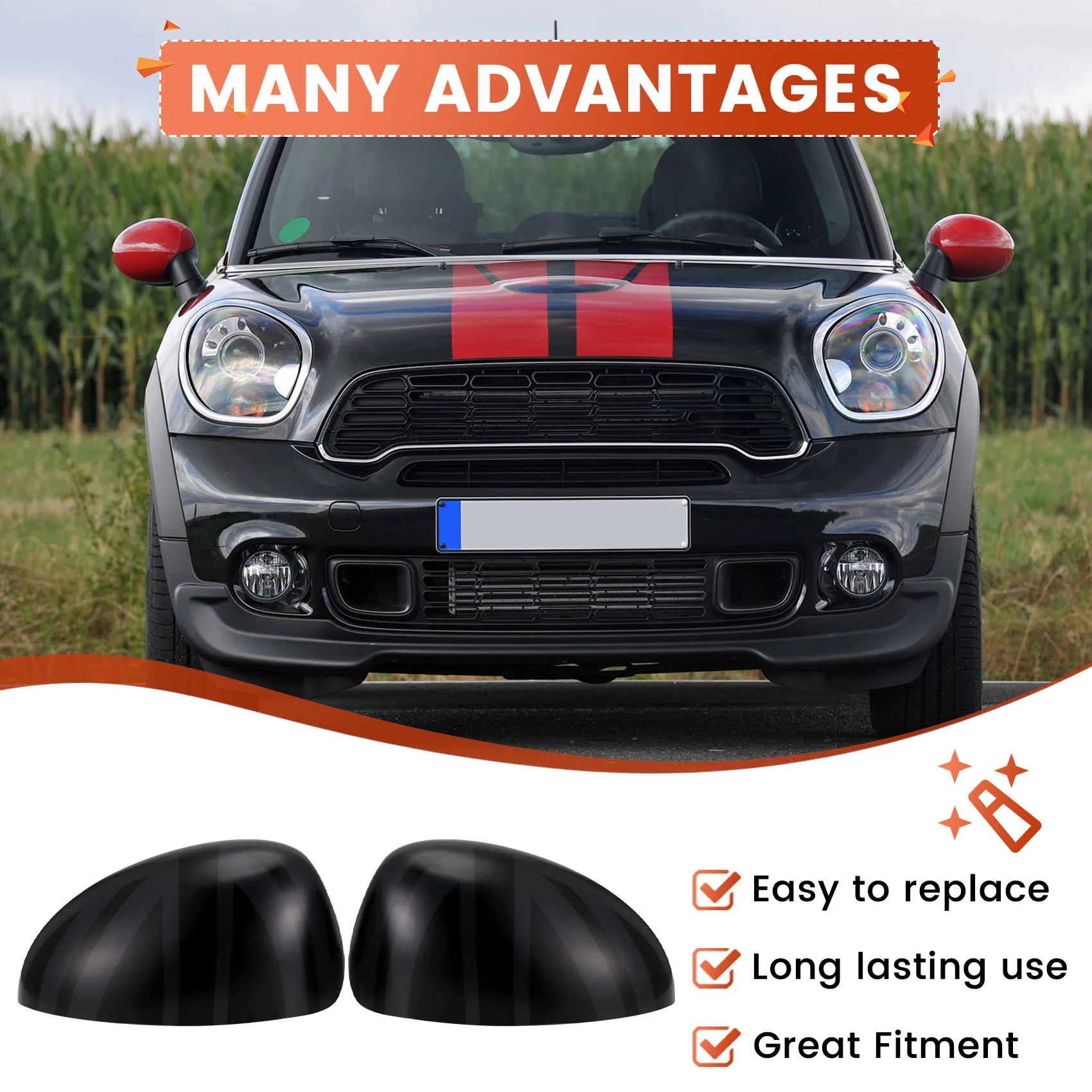 

For BMW Mini Cooper R50 R52 R53 RHD Rearview Mirror Reversing Mirror Cover Shell Decoration Auto Parts