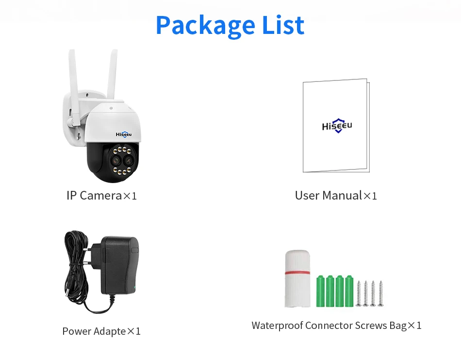 Hiseeu PTZ WLAN IP-Kamera 8MP Doppellinse 8-fach Zoom Außen HD Vollfarb-Nachtsicht Menschenerkennung Videoüberwachungskameras – Detail 18