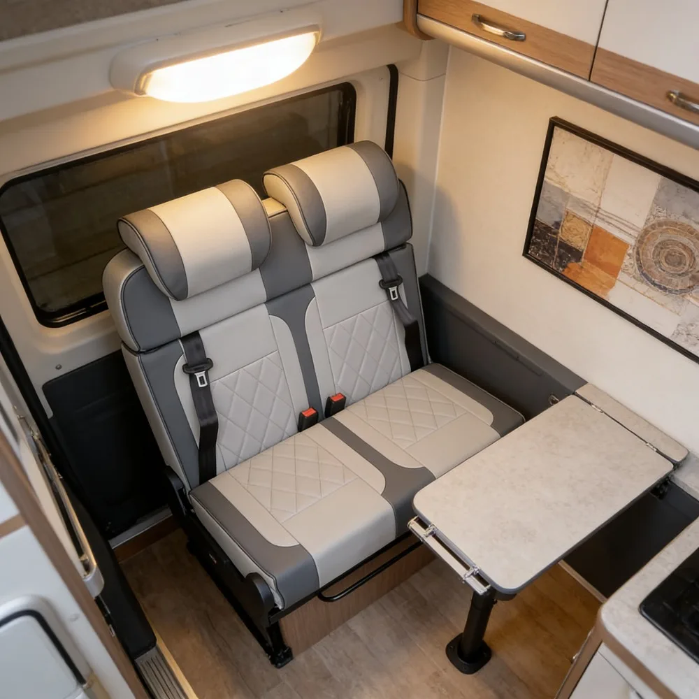 Luxury Custom Folding Seats with Adjustable Backrest - Wholesale Passenger Seats for MPVs Van & Motorhome Modifications