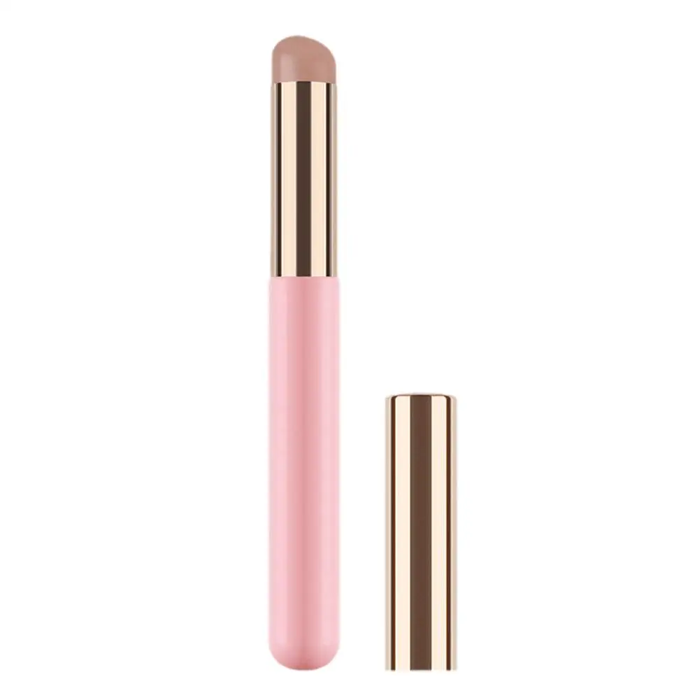 Silicone Lip Brush Round Q Soft Lipstick Manicure Brush Concealer Tool Mini Brush Portable Blending Makeup F7l4