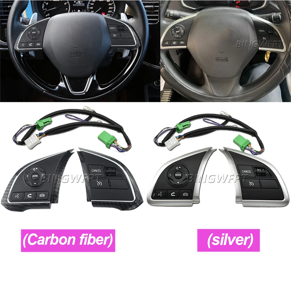 Three Type Steering Wheel Button For Outlander 3 2013 2014 2015 2016 2017 2018 2019 2020 Cruise Control Switch