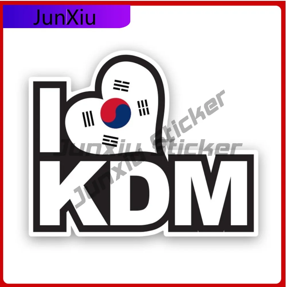 

Korean Flag I Love Kdm Stickerwaterproof Funny Bumper Waterproof Vinyl Decal For Toilet Seat Fun Protection Sticker Sticker