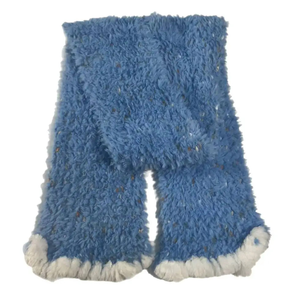New Soft Texture Knit Scarf Speckled Yarn Fringe Trim Neck Warmer Lightweight Warm Fluffy Scarf Daily Outfits