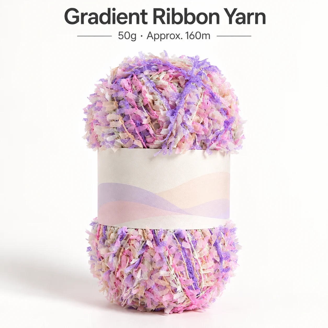 50g Skein Fancy Polyester Yarn Hand Knitting Crochet Butterfly Paper Yarn Additional Thread For Scarf Sweater Glove Bag