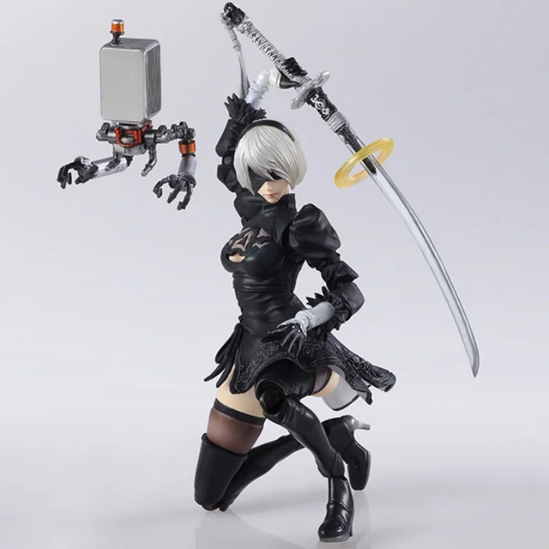 17cm 니어 애니메이션 피규어 9S 2B 스탠딩 액션 피규어 9S 2B 피규어 인형 PVC 모델 장난감 성인 컬렉션 스태츄 선물