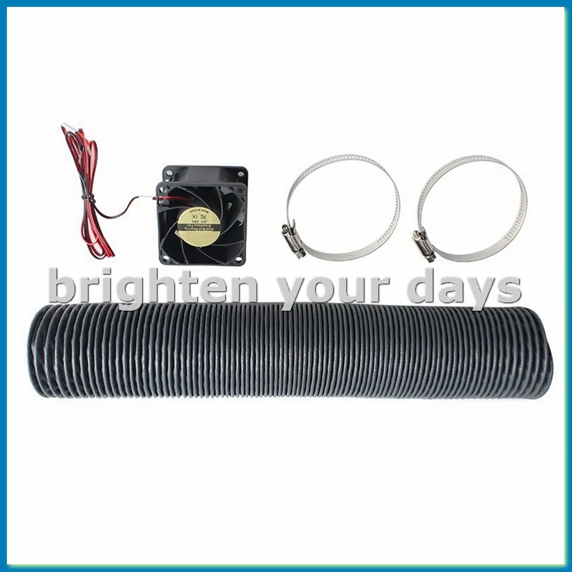 3D Printer Exhaust Fan Hose Encrypted Foil Ventilation Pipe Scalable Smoke Tube for 2.4 R2 Trident, with FAN-A23U