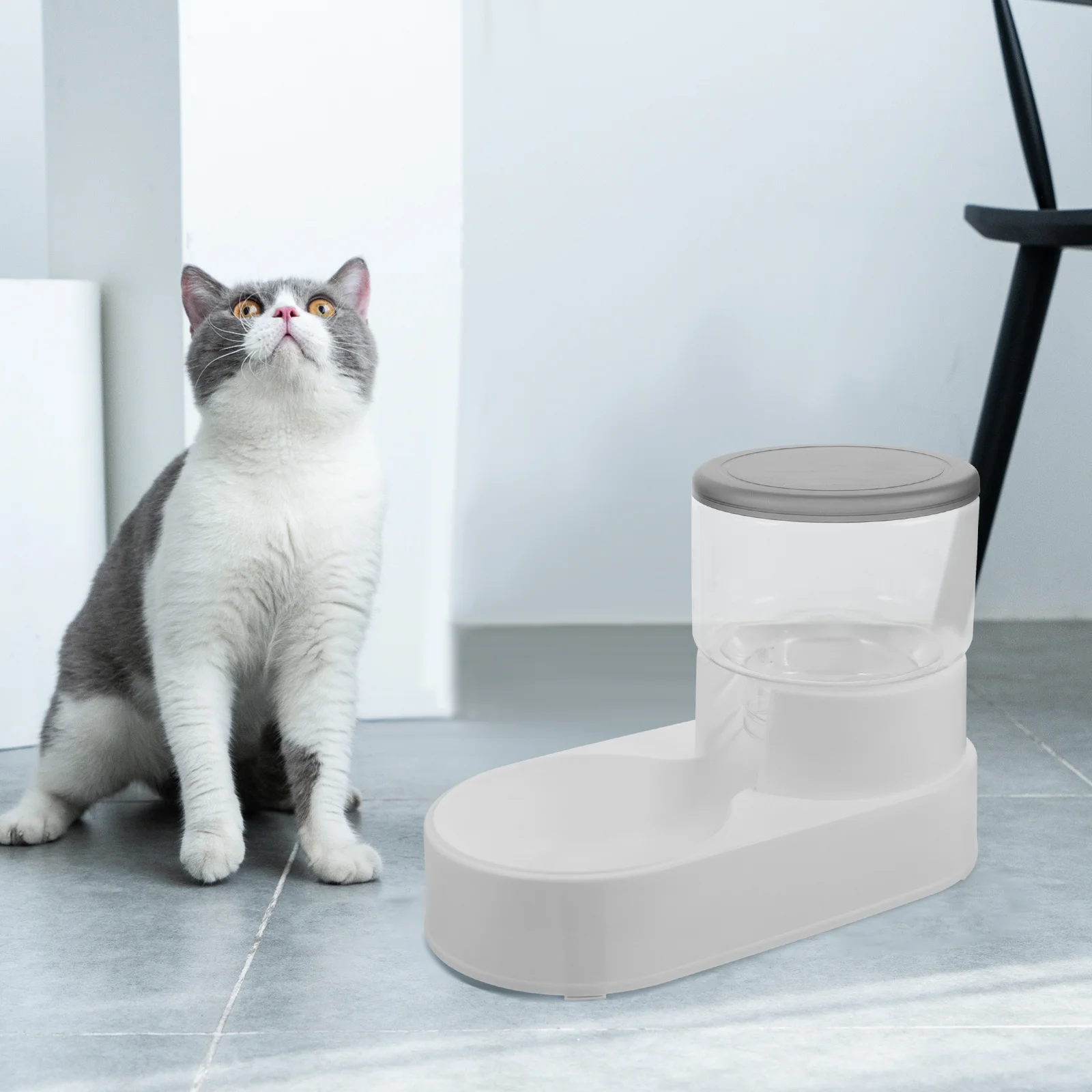 

Automatic Pet Feeder Dispenser For Cats Dogs Durable Lightweight Break-Proof Food Bowl Easy Clean Compact Design Auto Feed